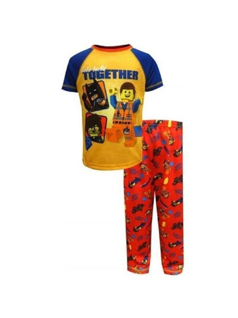 Lego Movie "Let's Build Together" Toddler 2 piece Pajamas Set 4T